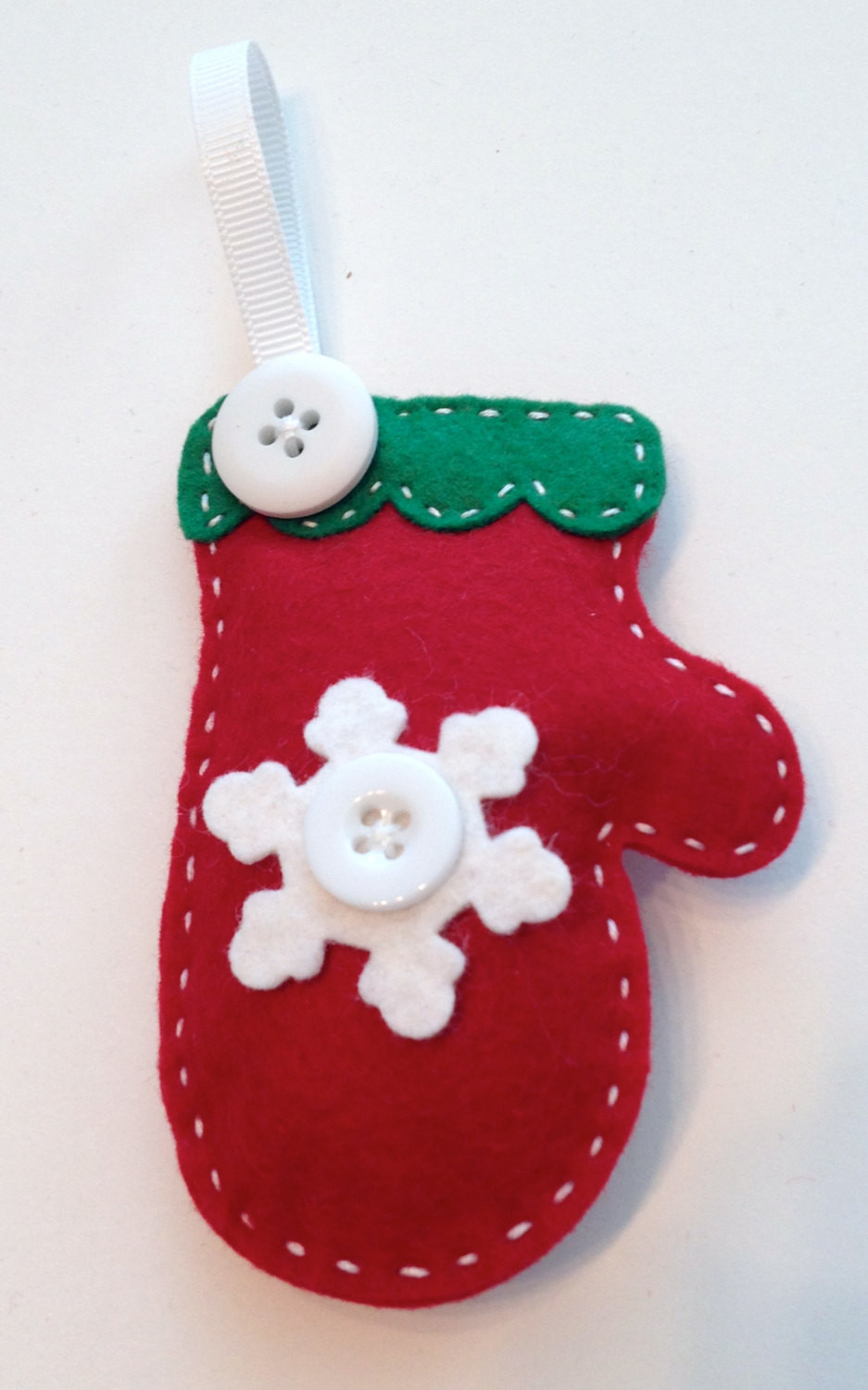 Best ideas about DIY Felt Christmas Ornaments
. Save or Pin DIY Snowflake Mitten Felt Ornament KIT Now.