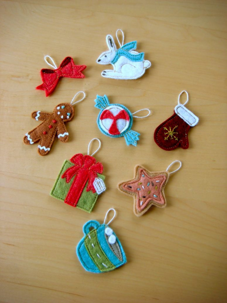 Best ideas about DIY Felt Christmas Ornaments
. Save or Pin 70 DIY Felt Christmas Tree Ornaments Shelterness Now.