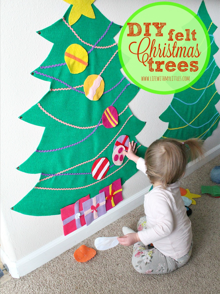 Best ideas about DIY Felt Christmas Trees
. Save or Pin DIY Felt Christmas Trees Life With My Littles Now.