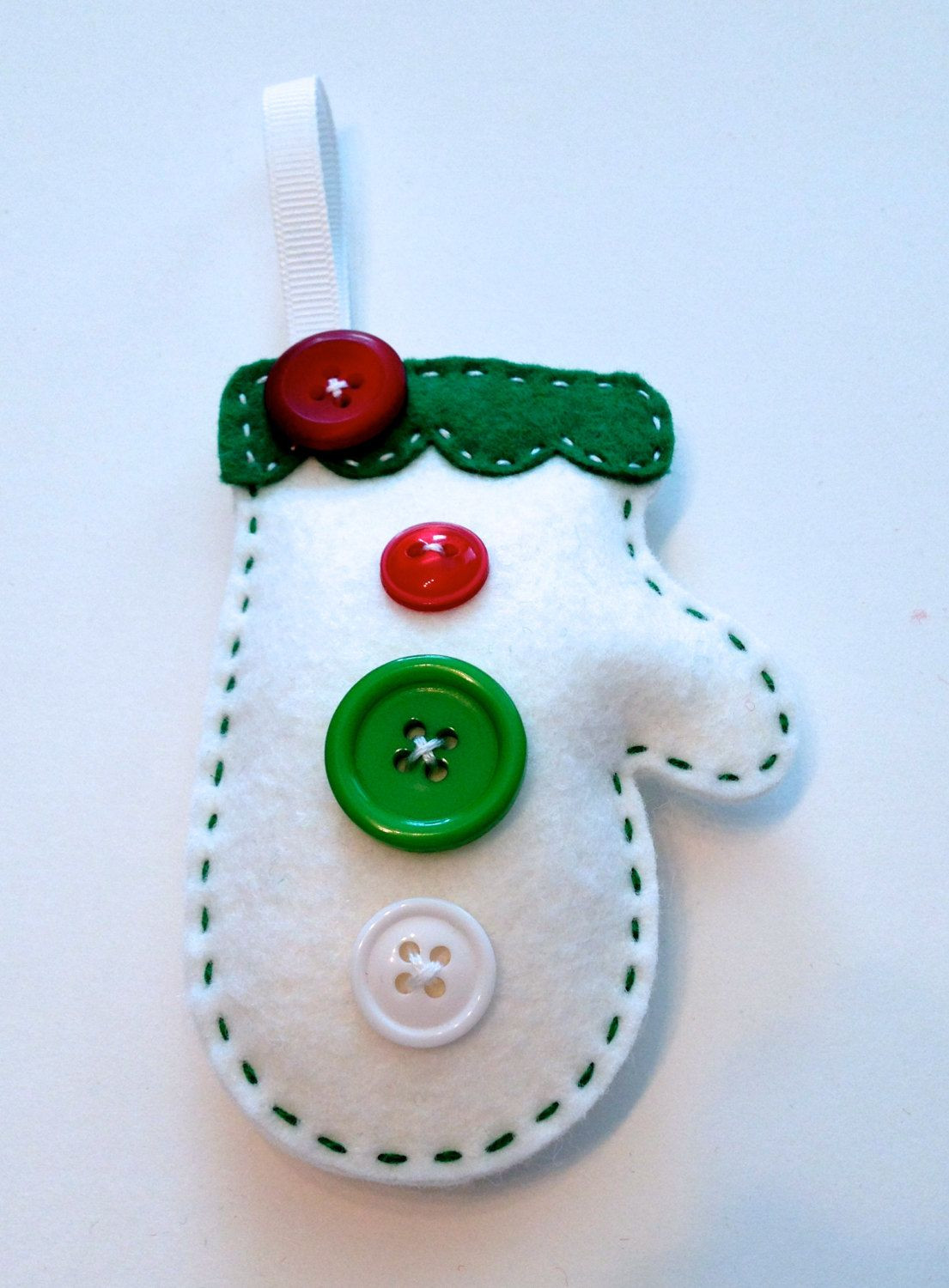 Best ideas about DIY Felt Ornaments
. Save or Pin Diy Button Mitten Felt Ornament KIT by PolkaDotCreek on Now.