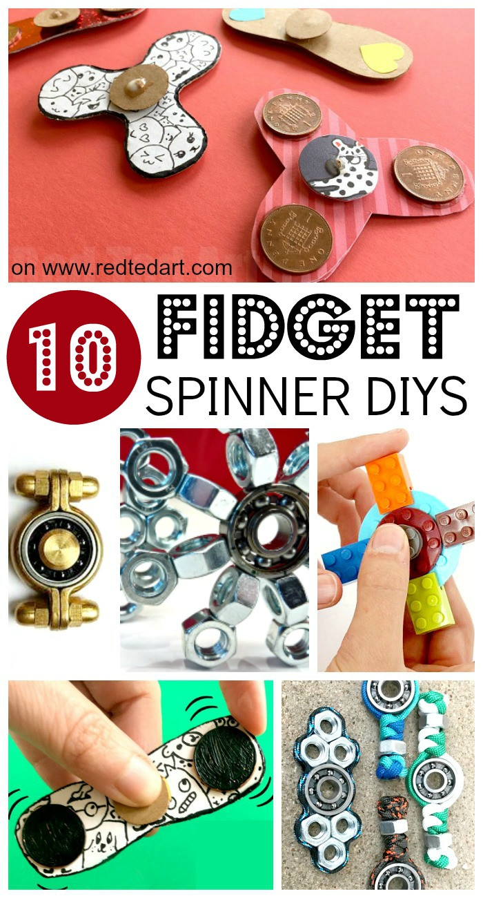 Best ideas about DIY Fidget Spinner
. Save or Pin Fid Spinners DIY 10 Designs Red Ted Art s Blog Now.