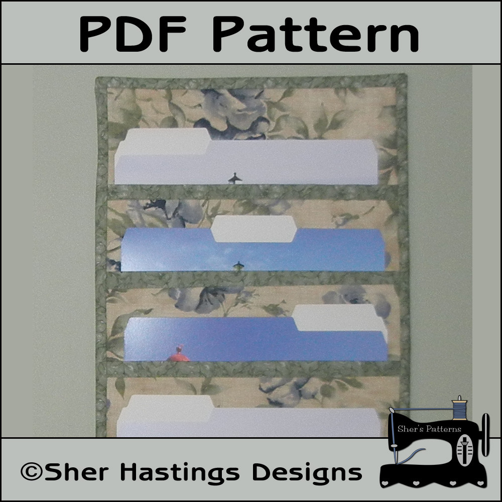 Best ideas about DIY File Folder Organizer
. Save or Pin PDF Pattern For File Folder Pocket Organizer Wall Hanging Now.