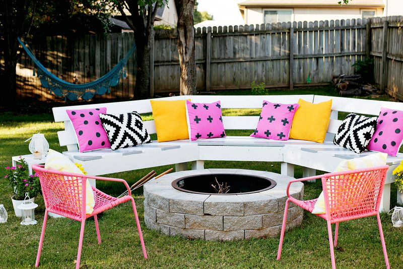 Best ideas about DIY Fire Pit Bench
. Save or Pin Build Your Own Curved Fire Pit Bench – A Beautiful Mess Now.