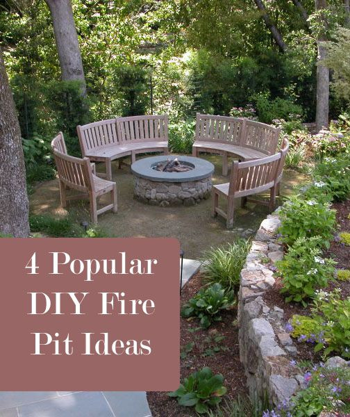 Best ideas about DIY Fire Pit Seating
. Save or Pin 4 Popular DIY Fire Pit Ideas 1 Now.