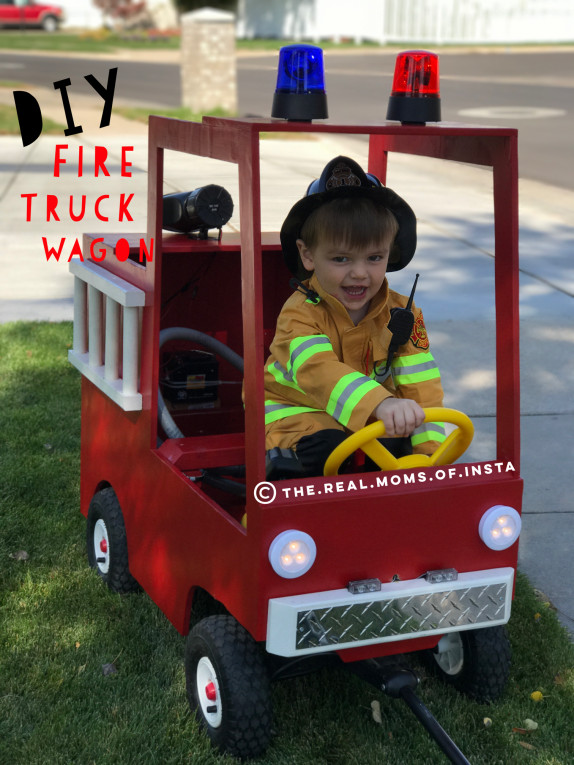 Best ideas about DIY Fire Truck Costume
. Save or Pin Radio Flyer Wagon Firetruck DIY – The Real Moms Now.