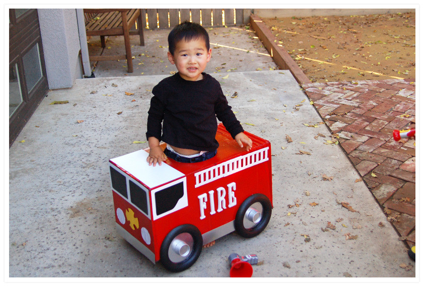 Best ideas about DIY Fire Truck Costume
. Save or Pin halloween 2012 a fire crew Now.