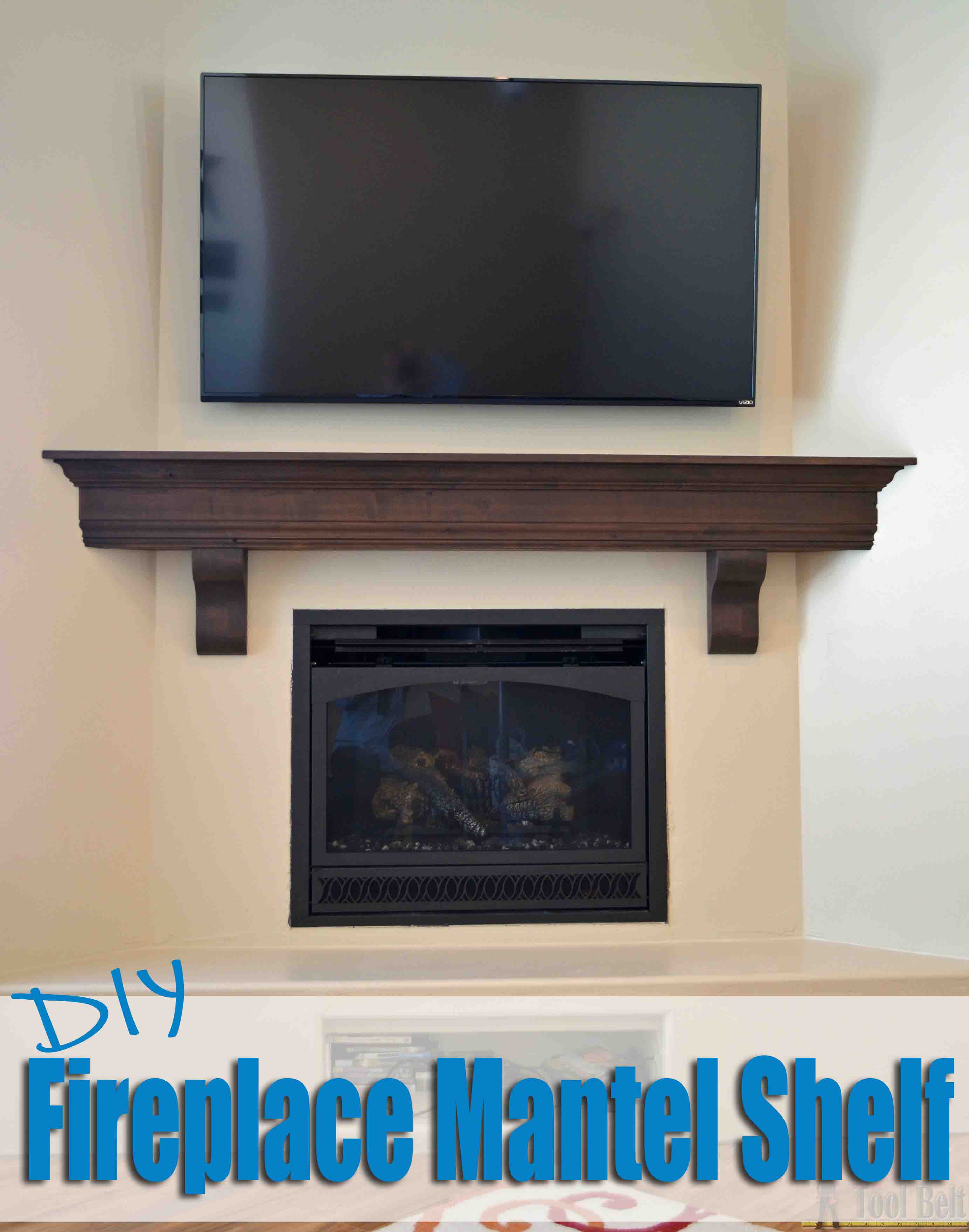 Best ideas about DIY Fireplace Surround And Mantel
. Save or Pin DIY Fireplace Mantel Shelf Her Tool Belt Now.