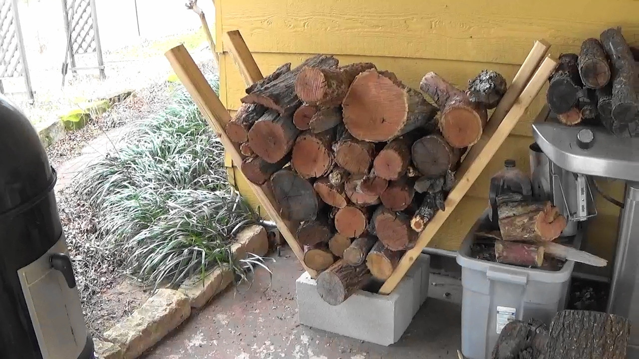 Best ideas about DIY Firewood Holder
. Save or Pin Super Easy Homemade Firewood Rack No Tools Needed Now.