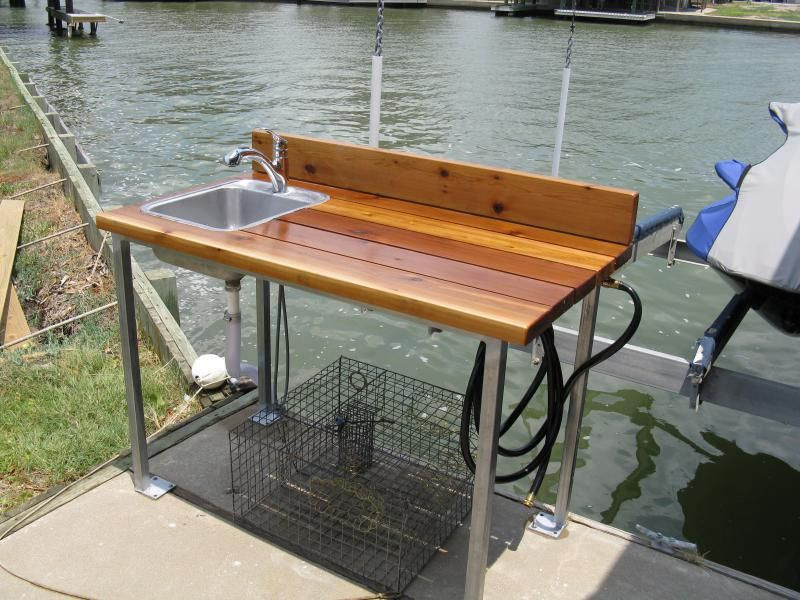 Best ideas about DIY Fish Cleaning Table
. Save or Pin Slant a little to drain into the sink Use a wooden sink Now.