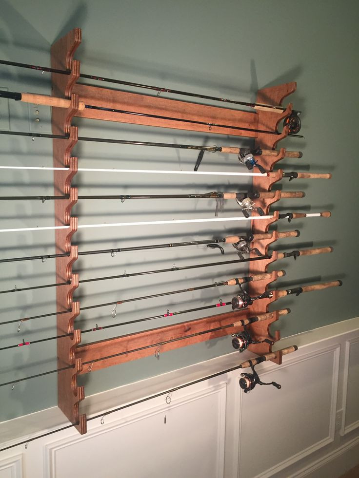 Best ideas about DIY Fishing Rod Holder Wall Mount
. Save or Pin 1000 ideas about Fishing Rod Rack on Pinterest Now.