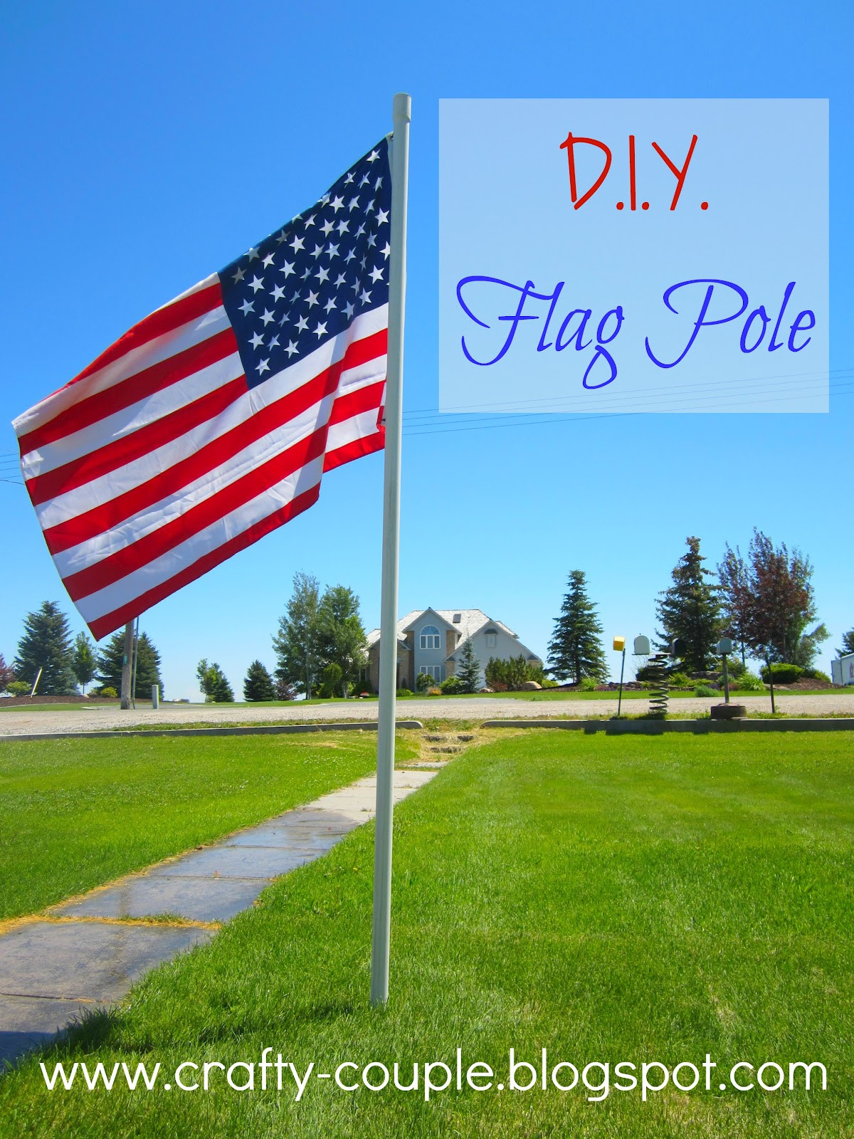 Best ideas about DIY Flag Poles
. Save or Pin crafty couple DIY Flag Pole Now.