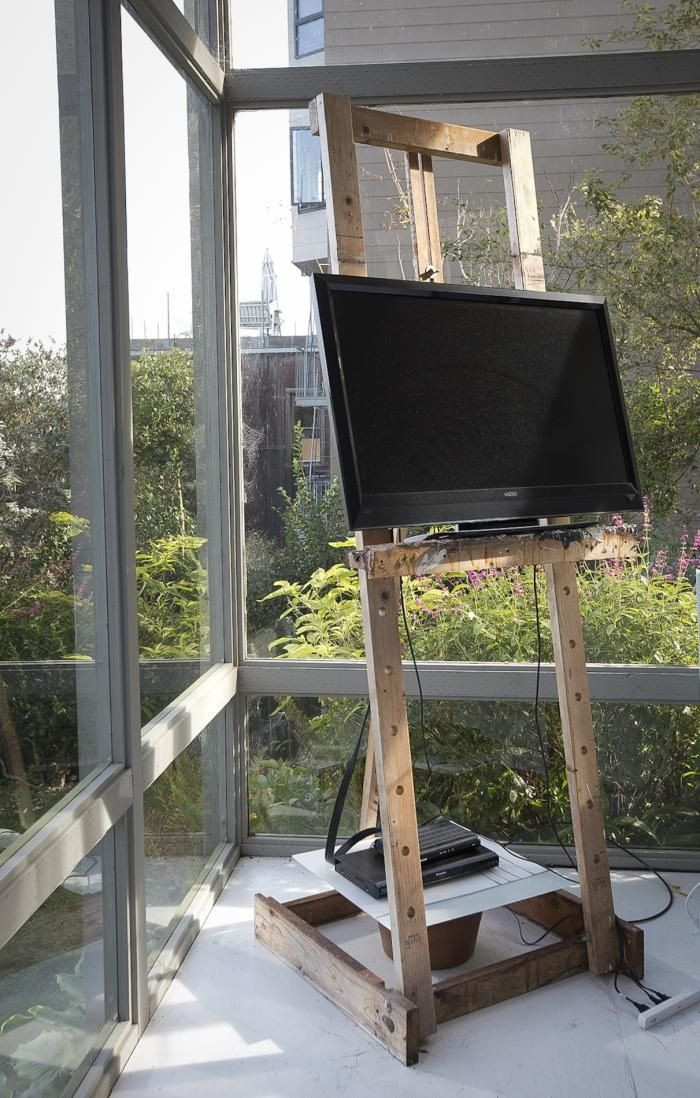 Best ideas about DIY Flat Screen Tv Stand
. Save or Pin 50 Ideas of Easel TV Stands for Flat Screens Now.