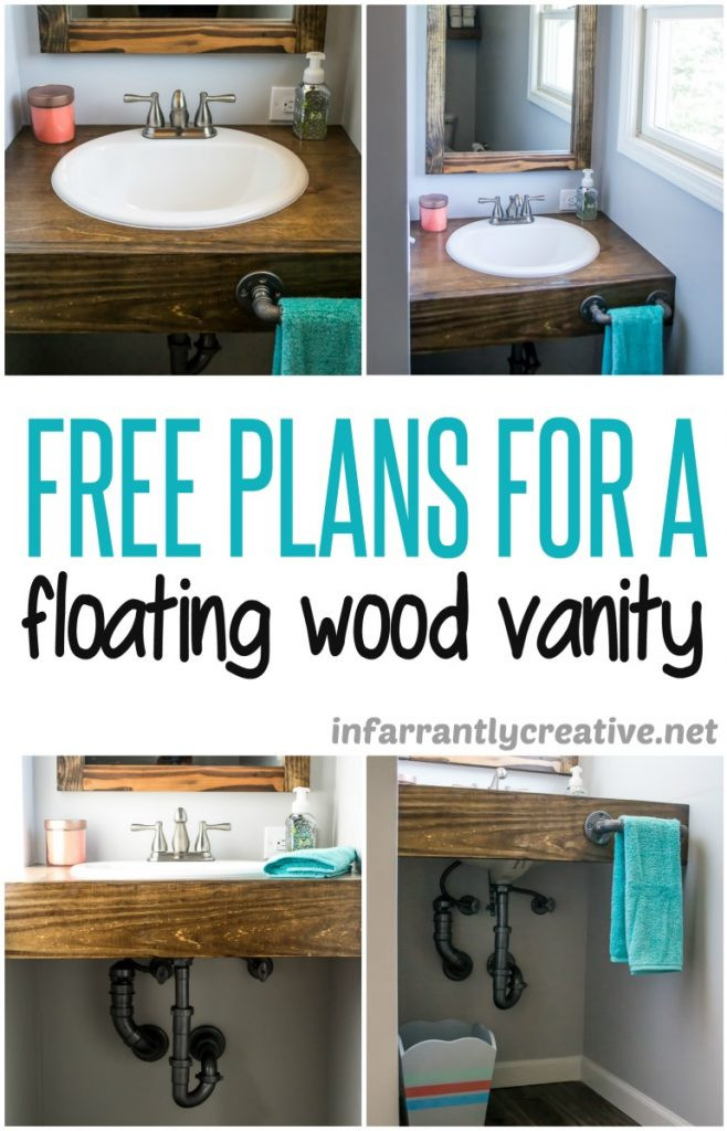 Best ideas about DIY Floating Bathroom Vanity
. Save or Pin DIY Floating Wood Vanity Infarrantly Creative Now.