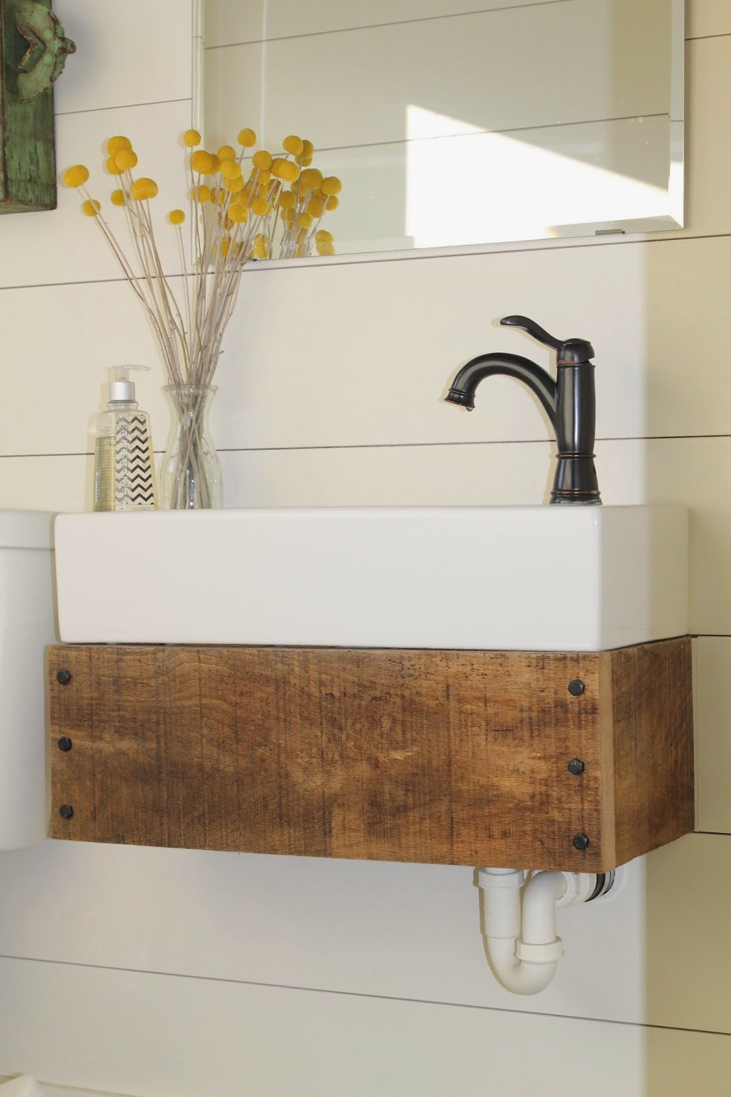 Best ideas about DIY Floating Bathroom Vanity
. Save or Pin Reclaimed Wood Floating Vanity Remodelaholic Now.