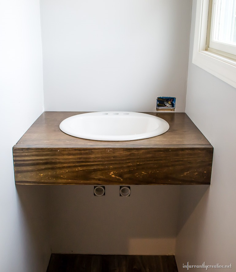 Best ideas about DIY Floating Bathroom Vanity
. Save or Pin DIY Floating Wood Vanity Infarrantly Creative Now.