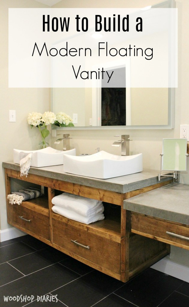 Best ideas about DIY Floating Bathroom Vanity
. Save or Pin How to Build a DIY Modern Floating Vanity or TV Console Now.
