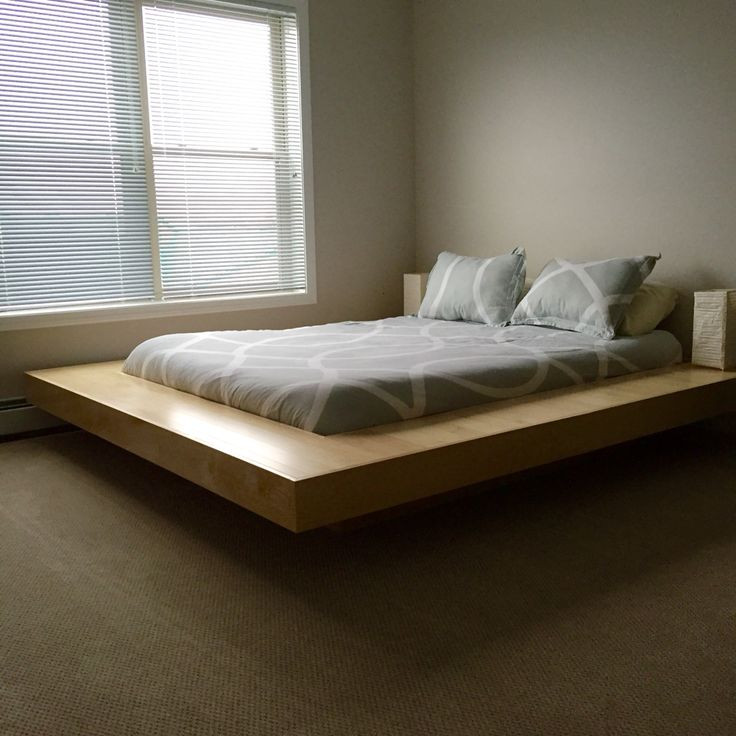Best ideas about DIY Floating Bed Frame
. Save or Pin Maple Wood Floating Platform Bed Frame DIY Floating Now.