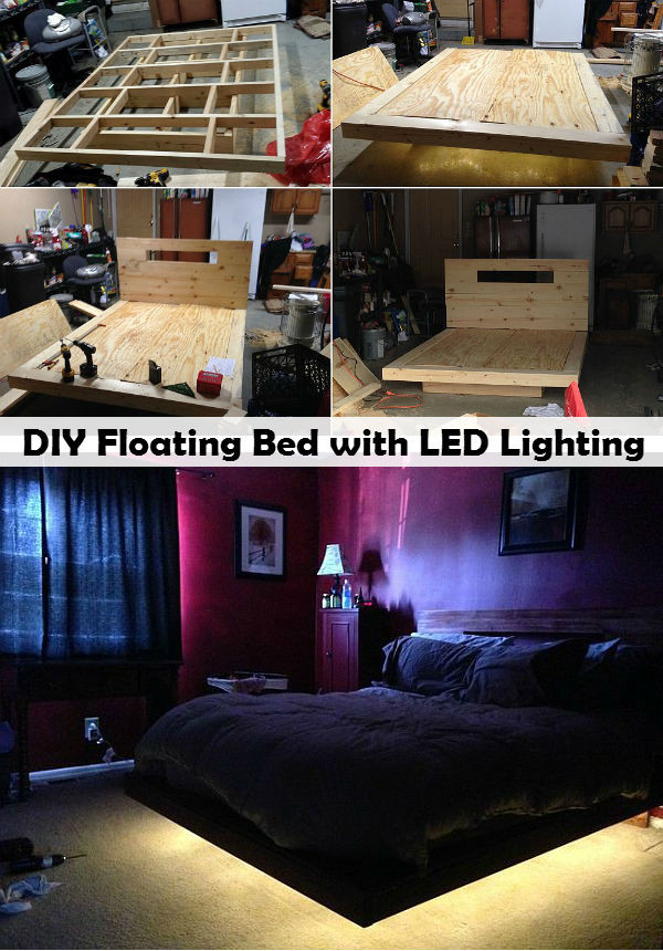 Best ideas about DIY Floating Bed Frame With Led Lighting
. Save or Pin DIY Floating Bed with LED Lighting Now.