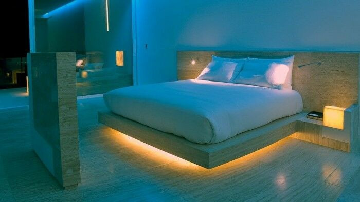 Best ideas about DIY Floating Bed Frame With Led Lighting
. Save or Pin UNDER bed LIGHTS Bedroom Furniture KIT Now.