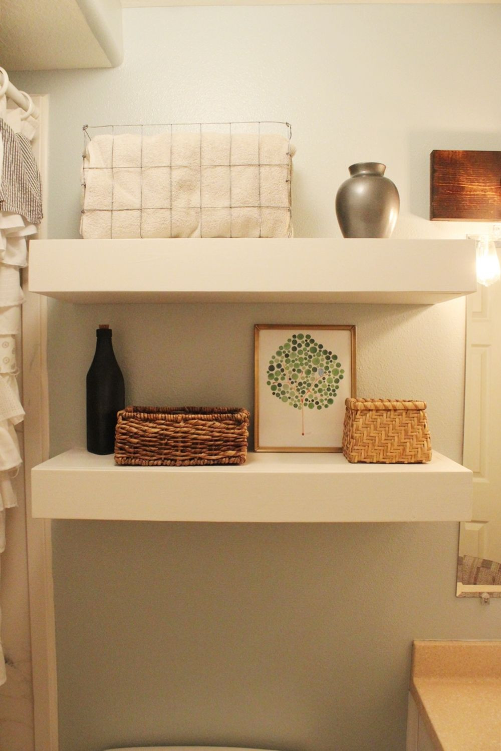 Best ideas about DIY Floating Bookshelves
. Save or Pin DIY Bathroom Floating Shelves Now.