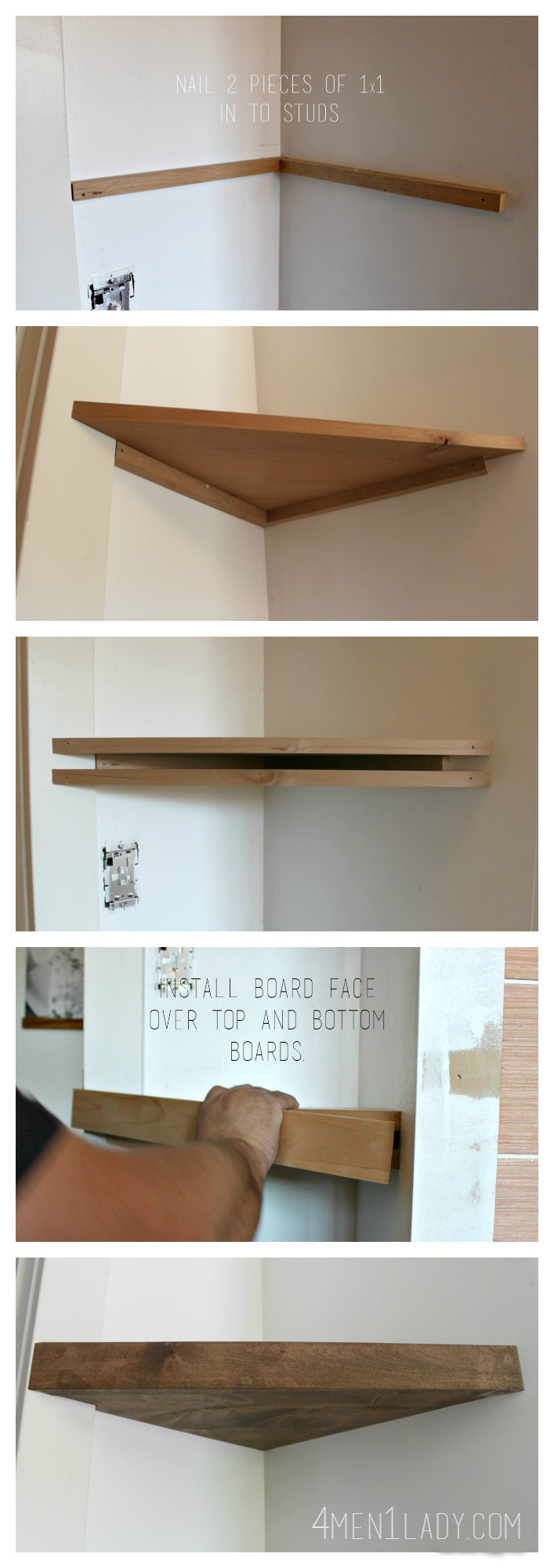 Best ideas about DIY Floating Bookshelves
. Save or Pin When Life Gives You Lemons…Make Corner Floating Shelves Now.