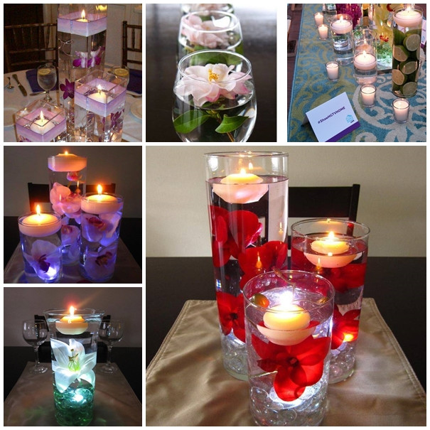 Best ideas about DIY Floating Candles
. Save or Pin Wodnerful DIY Unique Floating Candle Centerpiece With Flower Now.