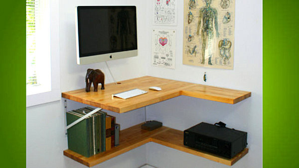 Best ideas about DIY Floating Desk
. Save or Pin 18 DIY Desks to Enhance Your Home fice Now.