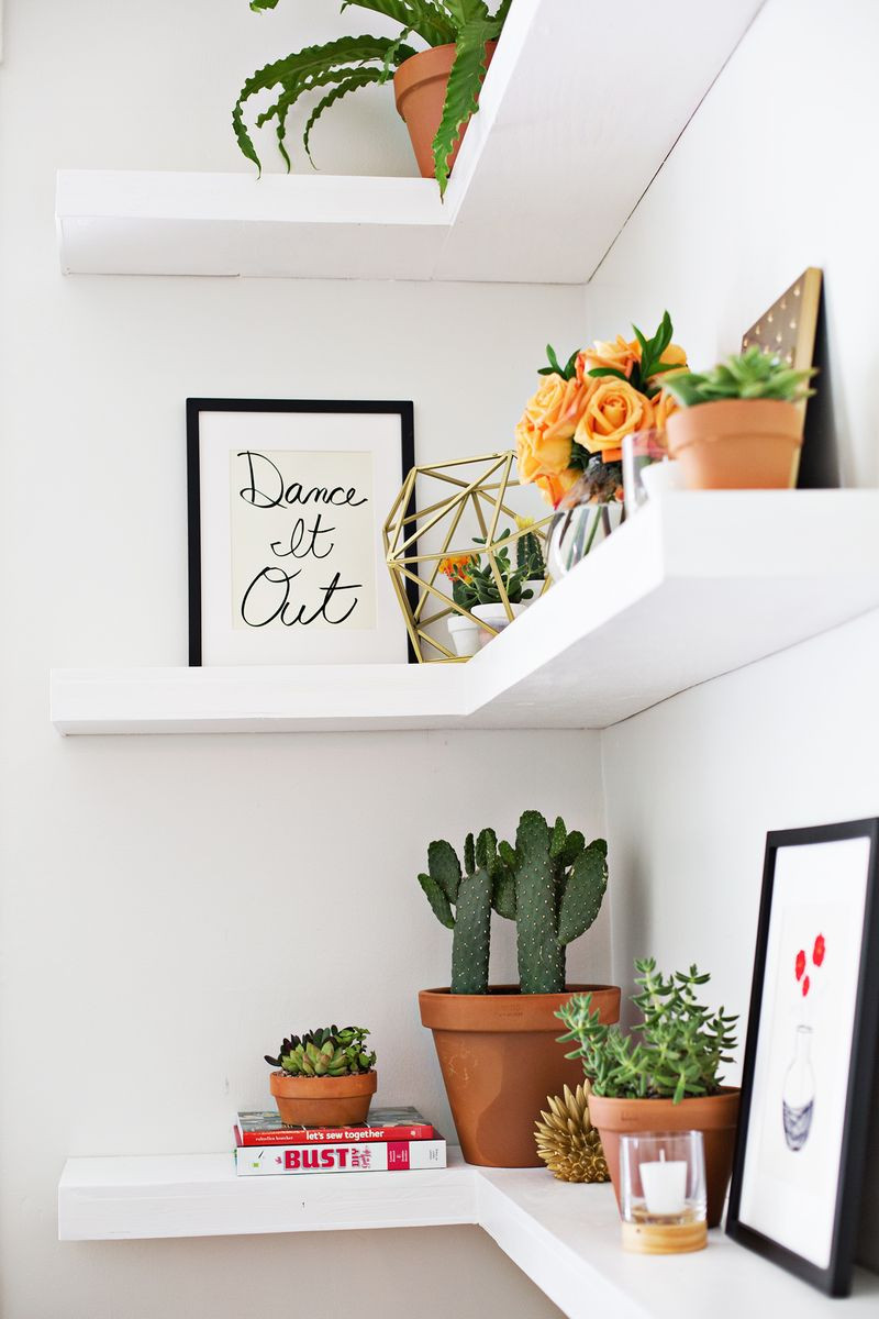 Best ideas about DIY Floating Shelf
. Save or Pin DIY Floating Corner Shelves – A Beautiful Mess Now.