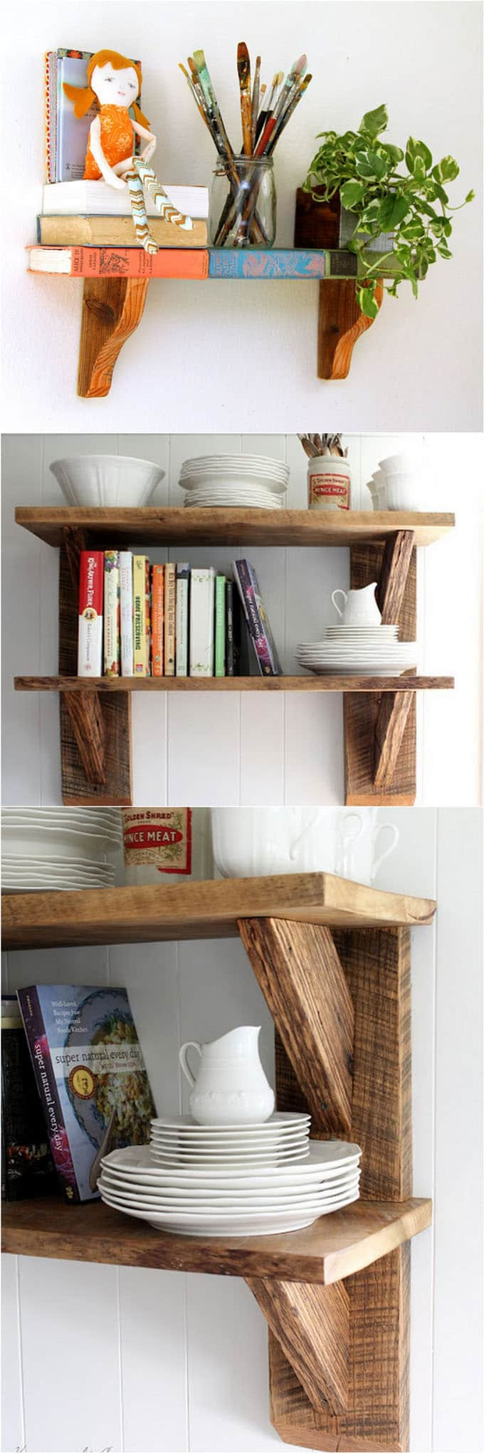 Best ideas about DIY Floating Shelves Easy
. Save or Pin 16 Easy and Stylish DIY Floating Shelves & Wall Shelves Now.