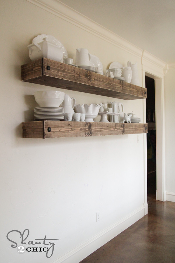 Best ideas about DIY Floating Shelves
. Save or Pin DIY Floating Shelf Plans for the Dining Room Shanty 2 Chic Now.