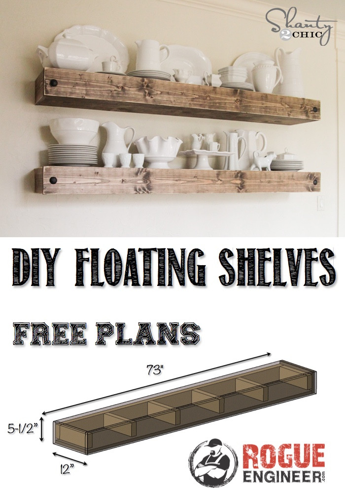 Best ideas about DIY Floating Shelves Plans
. Save or Pin DIY Floating Shelf Free Plans Now.