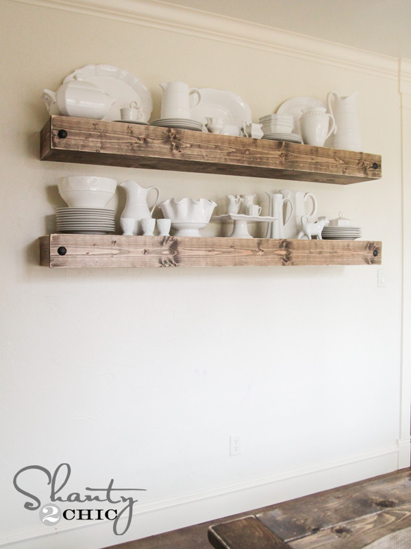 Best ideas about DIY Floating Shelves Plans
. Save or Pin DIY Floating Shelf Plans for the Dining Room Shanty 2 Chic Now.