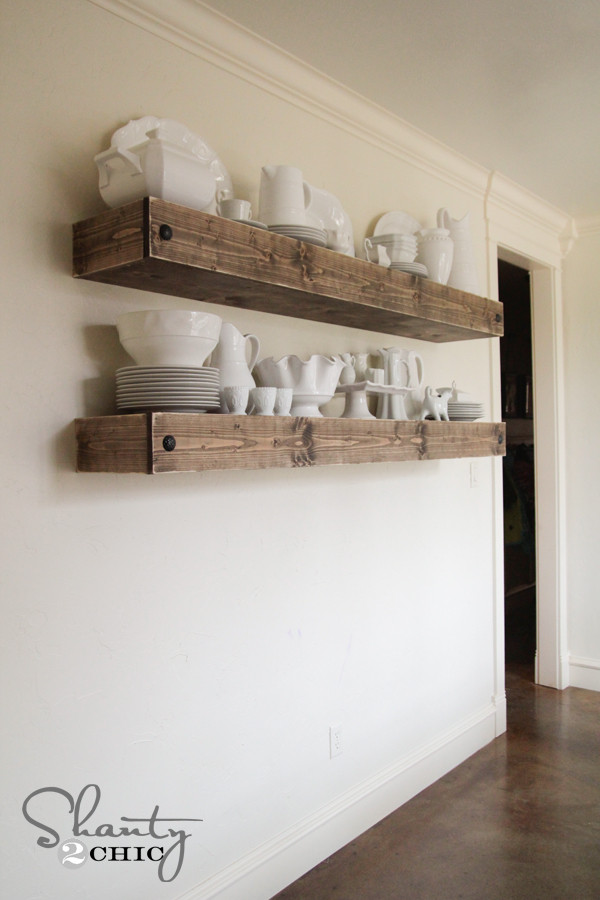 Best ideas about DIY Floating Shelves Plans
. Save or Pin DIY Floating Shelf Plans for the Dining Room Shanty 2 Chic Now.