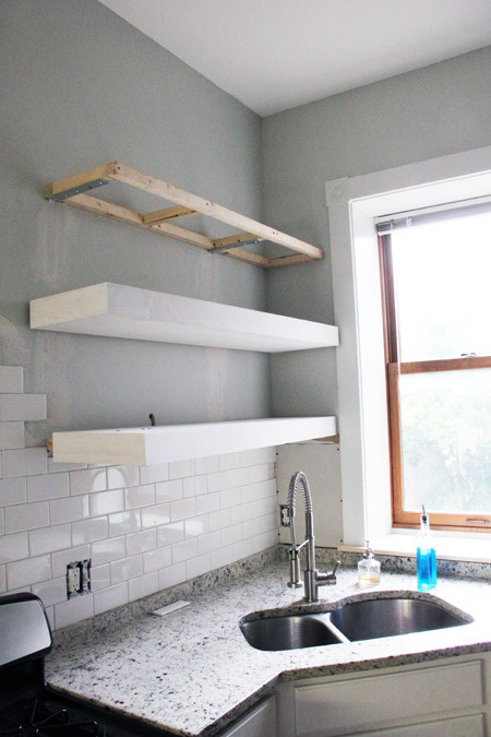 Best ideas about DIY Floating Wall Shelves
. Save or Pin "Chunky" DIY Floating Kitchen Shelves Now.