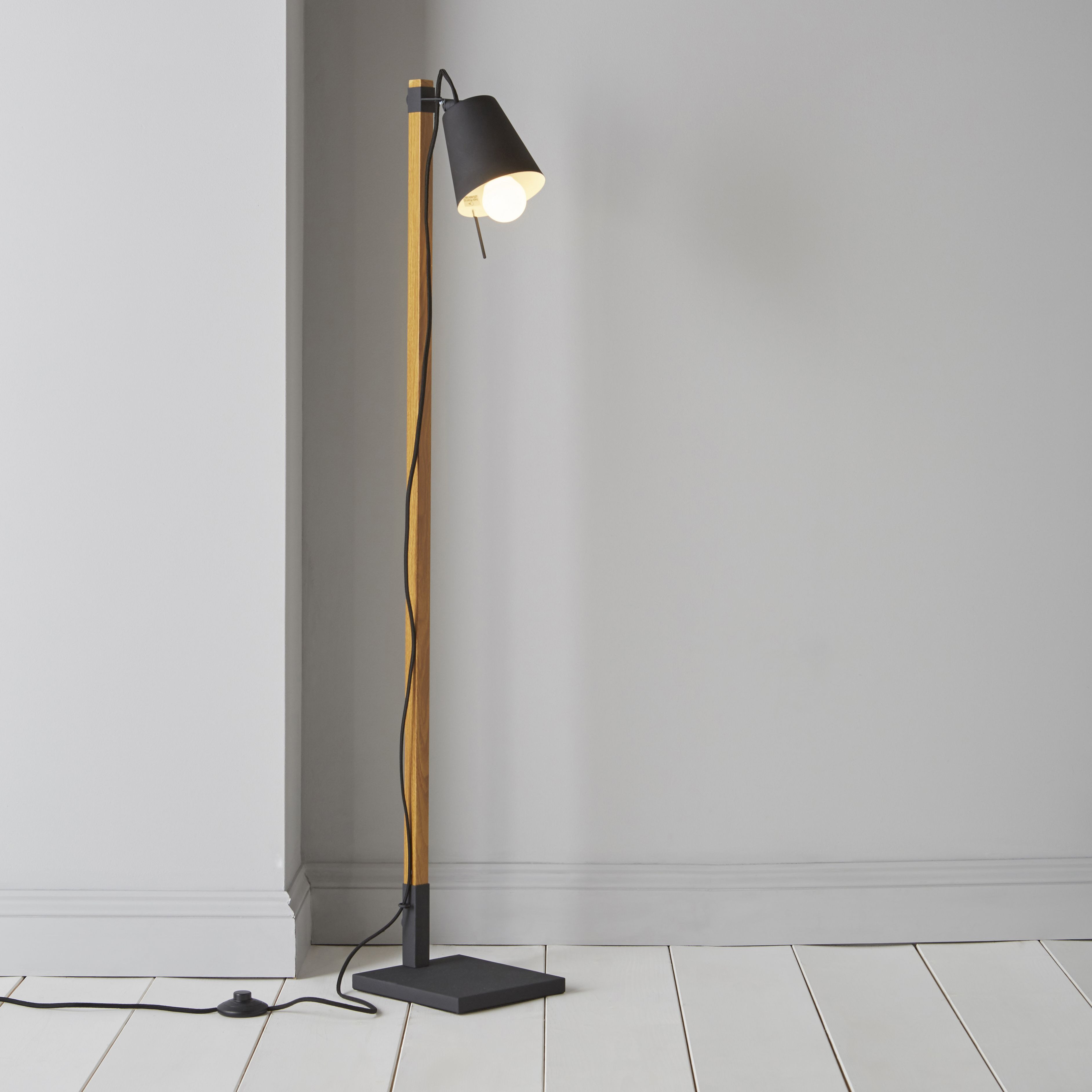 Best ideas about DIY Floor Lamps
. Save or Pin Liber Black Wood Effect Floor Lamp Departments Now.