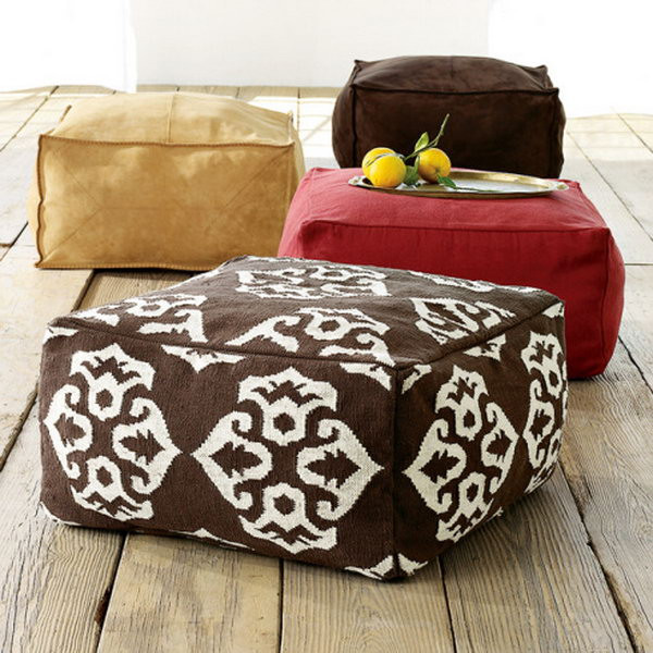 Best ideas about DIY Floor Pouf
. Save or Pin 30 DIY Ottoman & Floor Pouf Projects Awesome Tutorials Now.