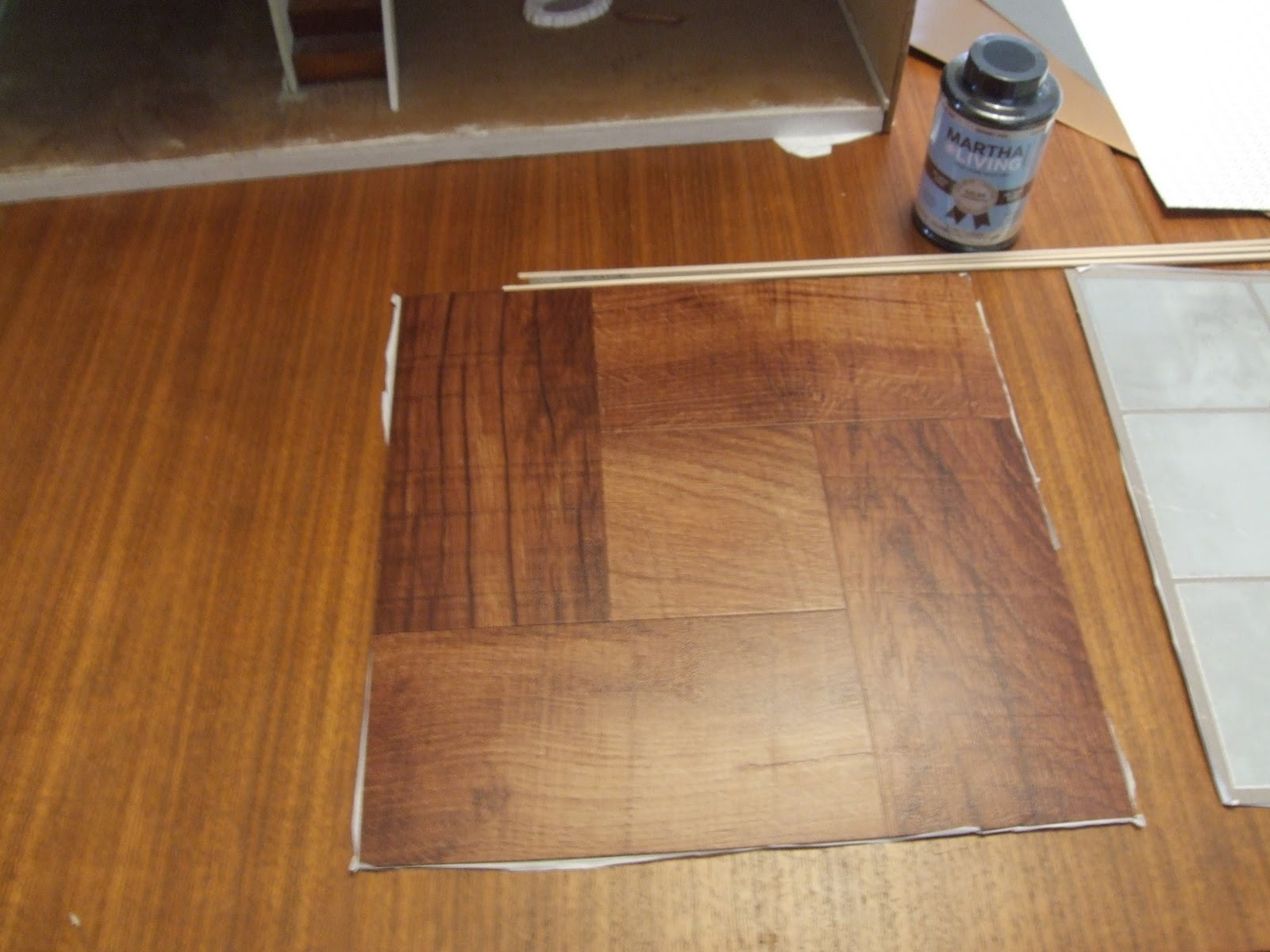 Best ideas about DIY Flooring Tiles
. Save or Pin DIY hardwood dollhouse flooring from vinyl tiles Now.