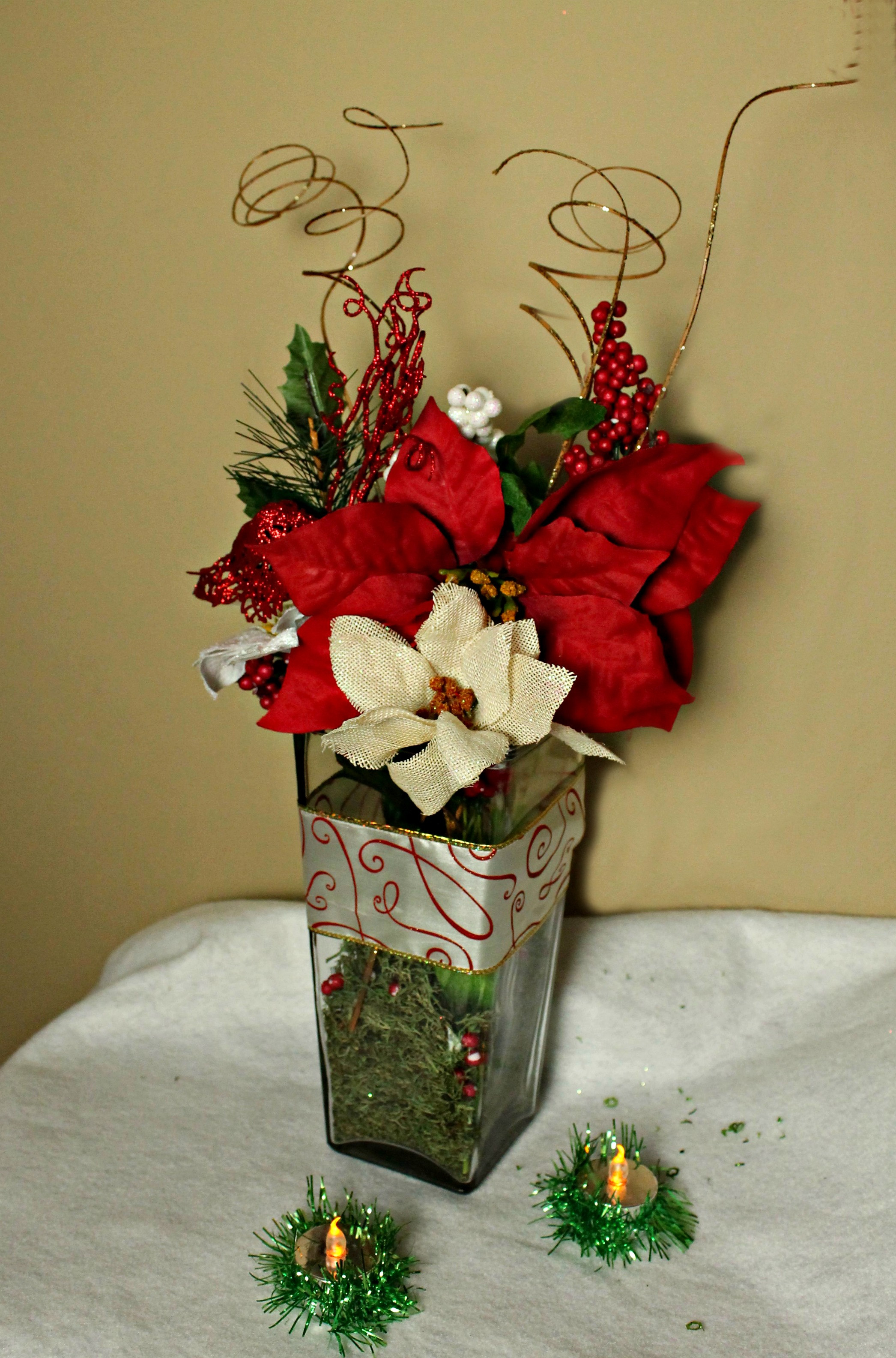 Best ideas about DIY Flower Arrangements
. Save or Pin DIY Christmas Flower Arrangement made easy with the Dollar Now.