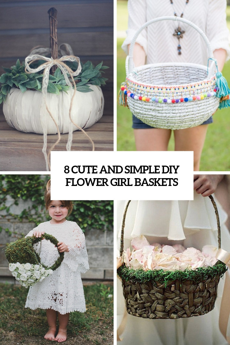 Best ideas about DIY Flower Girl Basket
. Save or Pin 8 Cute And Simple DIY Flower Girl Baskets Weddingomania Now.