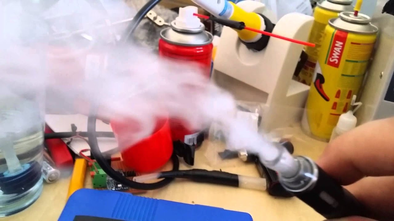 Best ideas about DIY Fog Machine
. Save or Pin DIY Fog machine using Ecig and air pump 1st run Now.