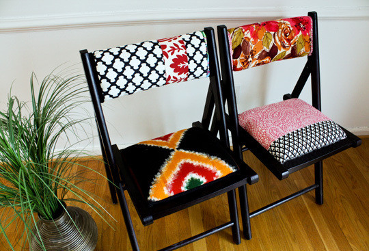 Best ideas about DIY Folding Chair Cover
. Save or Pin Colorfully upholstered folding chairs Now.