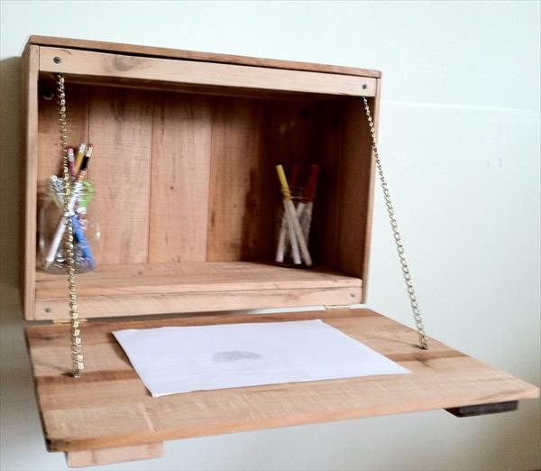 Best ideas about DIY Folding Desk
. Save or Pin DIY Pallet Fold Down Study Desk for Kids Now.
