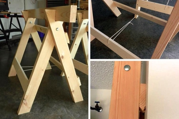 Best ideas about DIY Folding Sawhorse
. Save or Pin How to Make a Sturdy Pair of Folding Saw Horses Now.