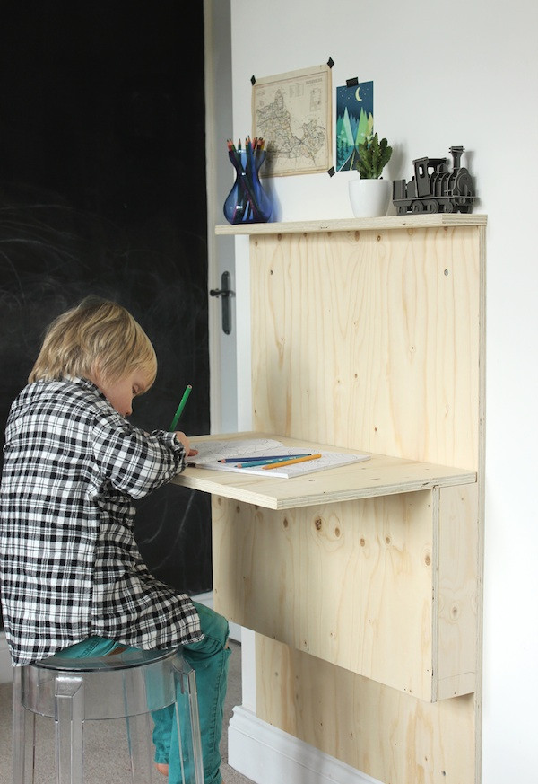 Best ideas about DIY Folding Wall Table
. Save or Pin DIY kids fold away desk Now.