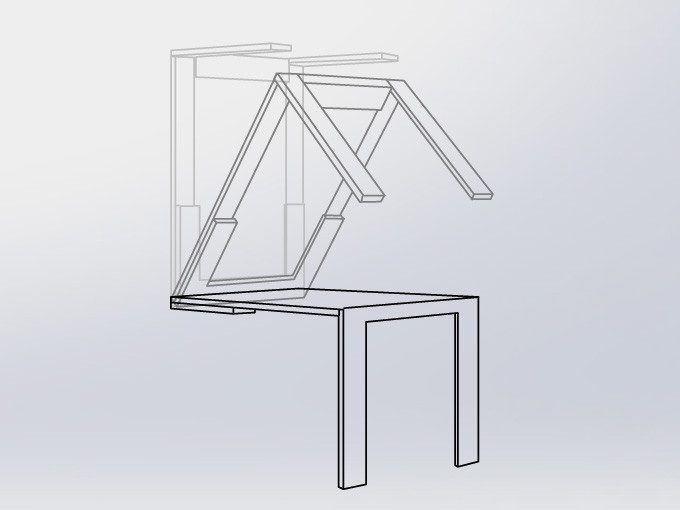 Best ideas about DIY Folding Wall Table
. Save or Pin Hardware Set for DIY Wall Folding Table – Ivydesign Now.