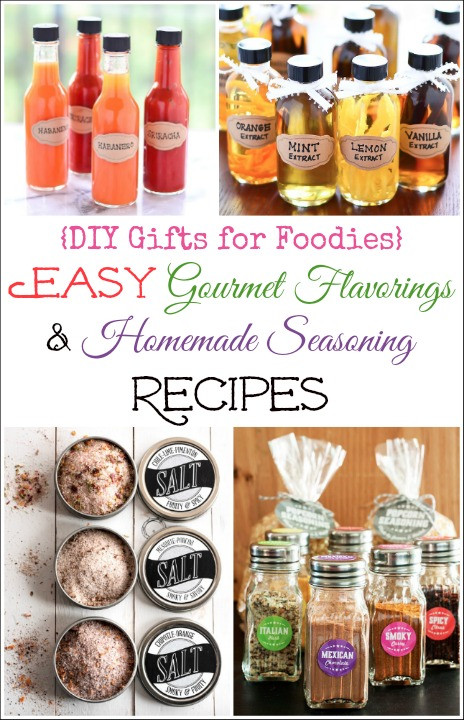 Best ideas about DIY Foodie Gifts
. Save or Pin 9 Easy DIY Gourmet Flavorings and Homemade Seasoning Now.