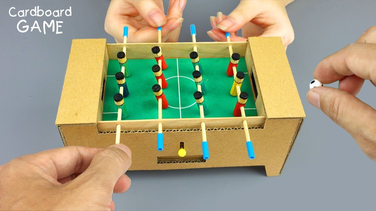 Best ideas about DIY Foosball Table
. Save or Pin How to Make a Table Football Game from Cardboard Mini Now.