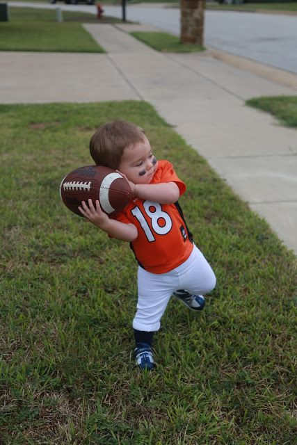 Best ideas about DIY Football Player Costume
. Save or Pin Toddler Halloween Costume DIY Football Player Broncos Now.