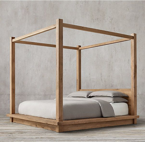 Best ideas about DIY Four Poster Bed
. Save or Pin Reclaimed Russian Oak Canopy Bed in 2019 Now.
