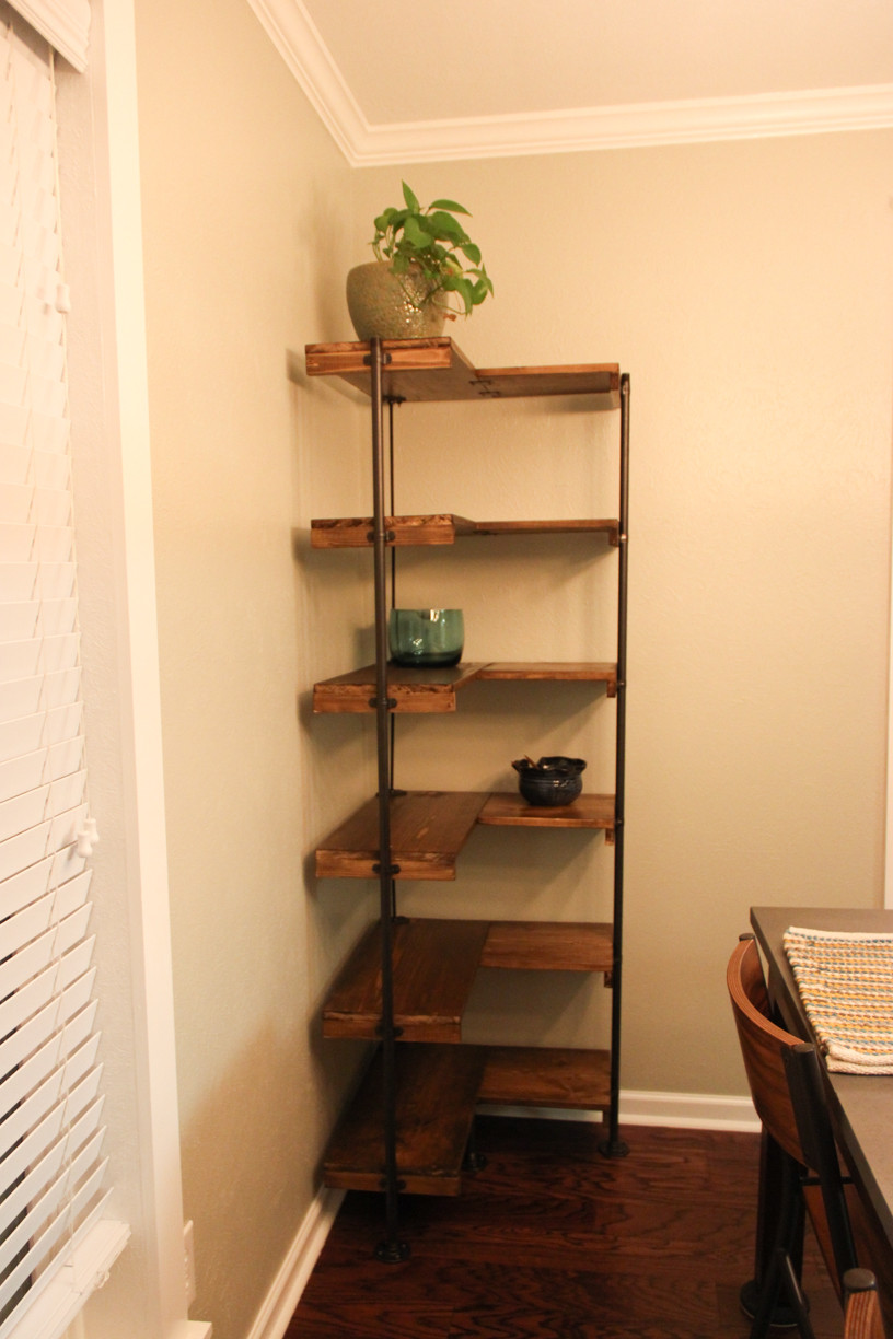 Best ideas about DIY Free Standing Shelves
. Save or Pin Making a rustic industrial free standing corner shelf set Now.